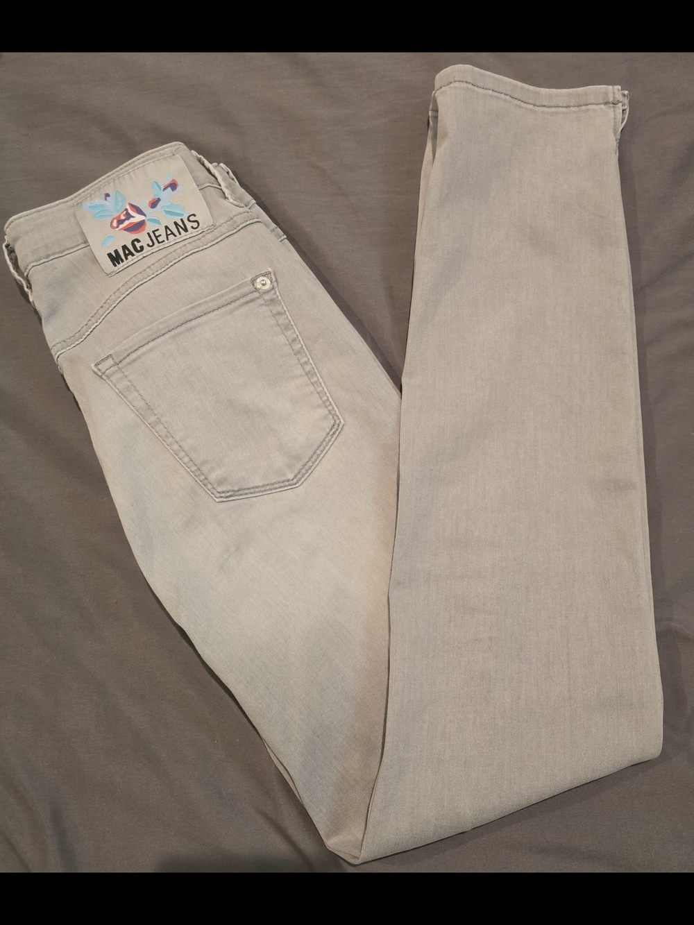 MAC Cosmetics Light Gray Skinny Jeans